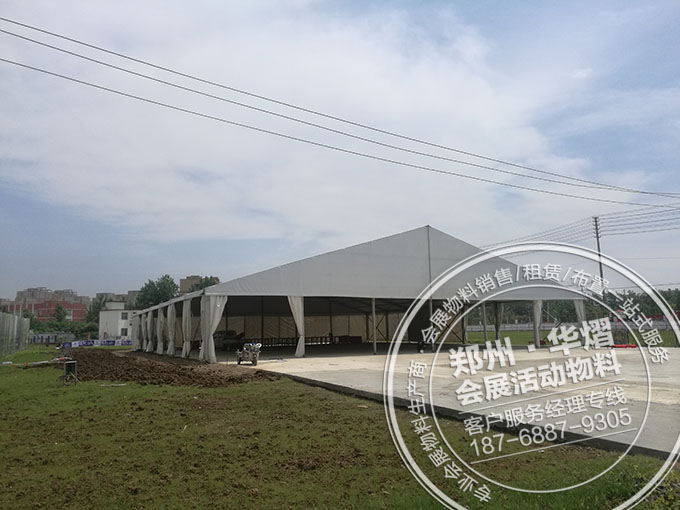 信阳息县隆盛帝景开会盛典30米篷房贵宾椅出租