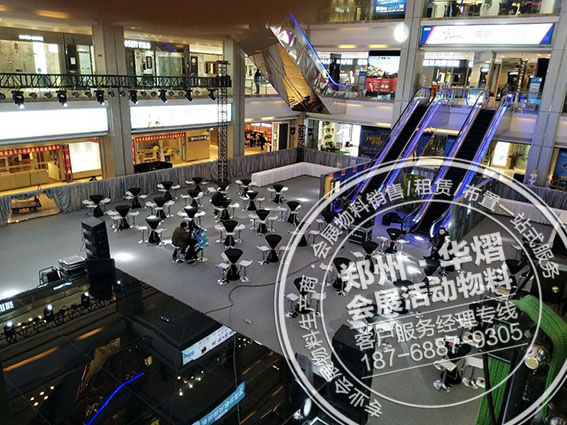 郑州红星美凯龙活动黑色吧桌椅出租